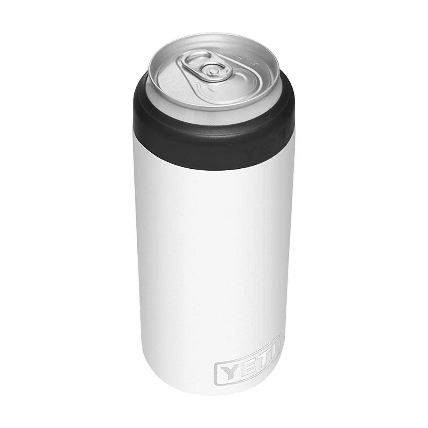 YETI Rambler 12 oz Colster White BPA Free Slim Can Insulator