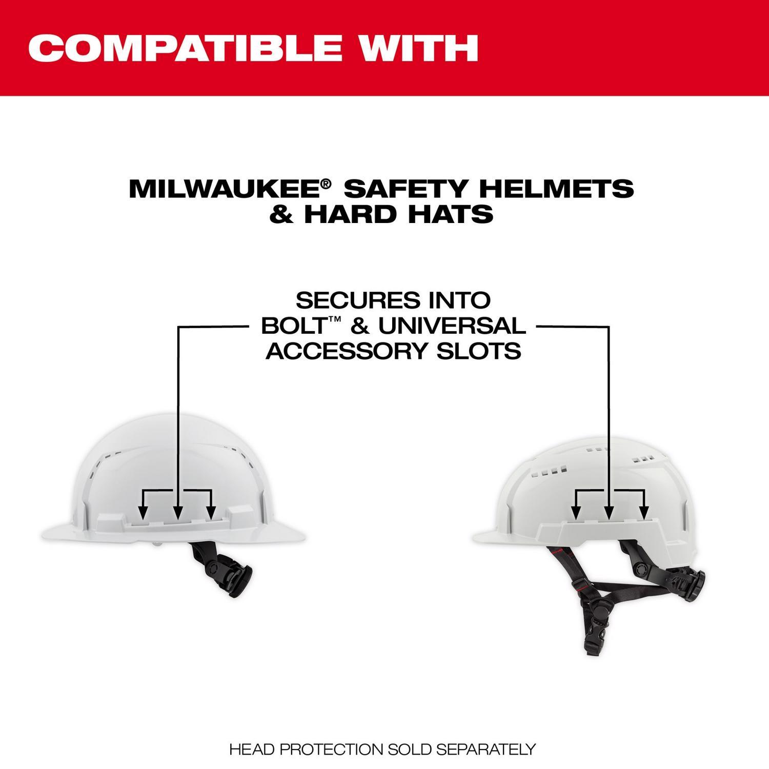 Milwaukee Bolt 24 dB PPE Ear Muffs Black/Red 1 pk