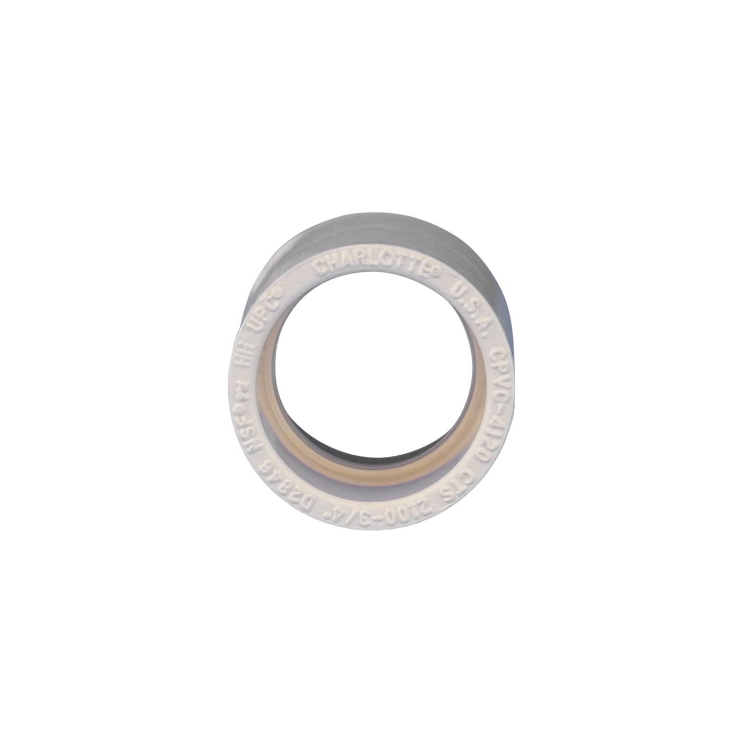 Charlotte Pipe FlowGuard 3/4 in. Socket X 3/4 in. D Socket CPVC Coupling 1 pk