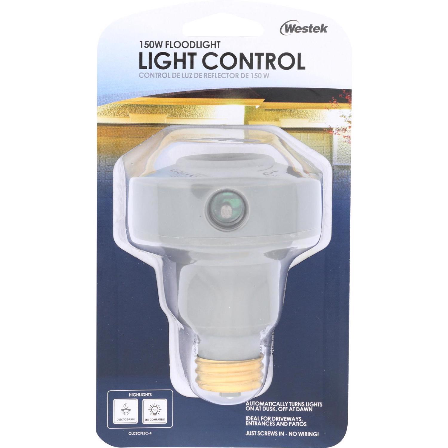 Amertac Gray Photoelectric Flood Light Control 1 pk