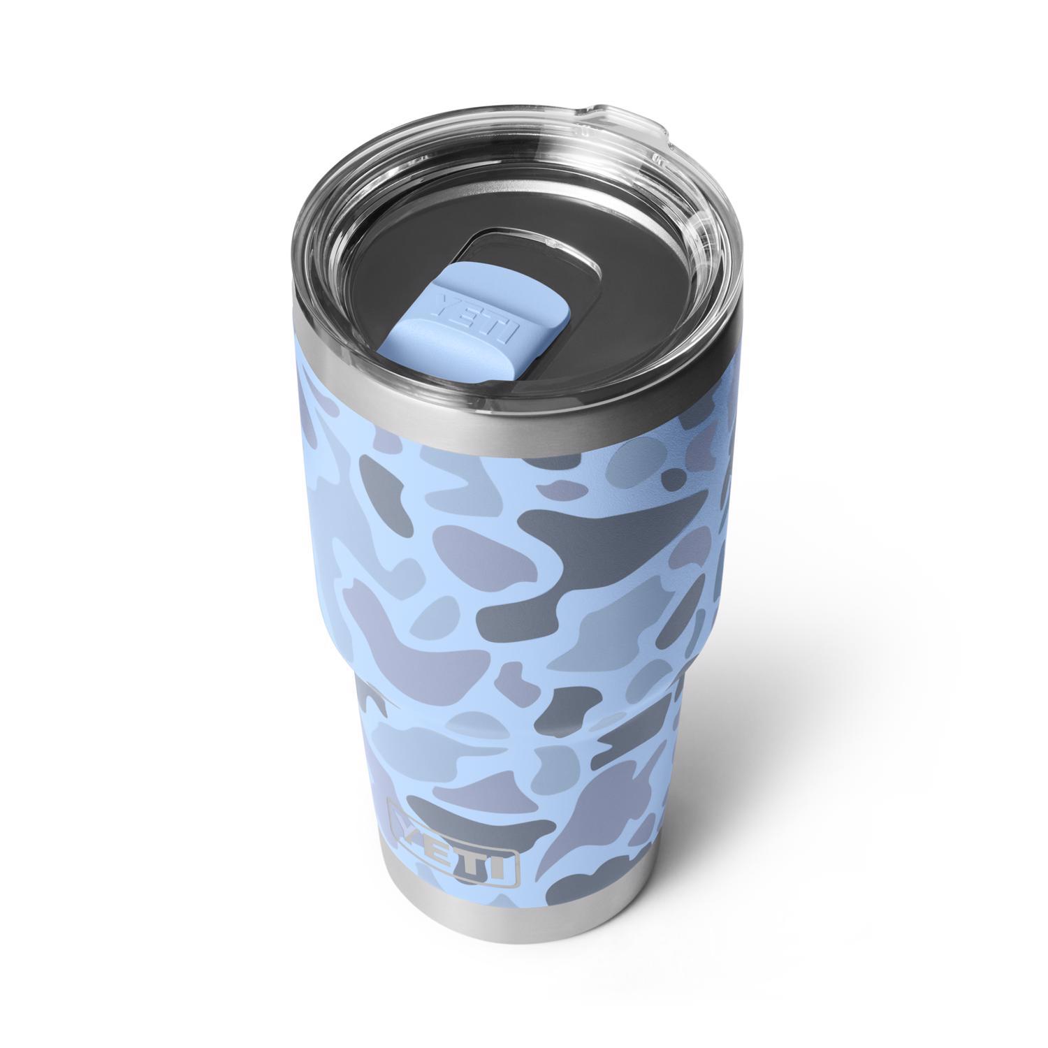 YETI Rambler 30 oz Blue Camo BPA Free Tumbler with MagSlider Lid