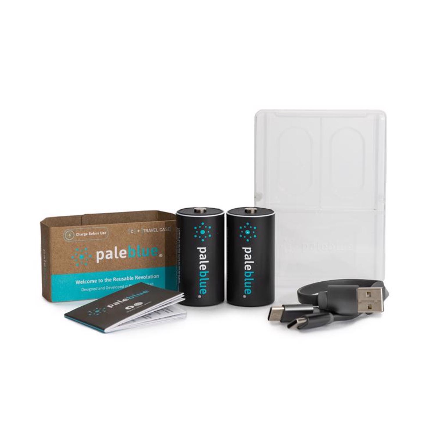Pale Blue Earth C Lithium Batteries 2 Pack Clamshell