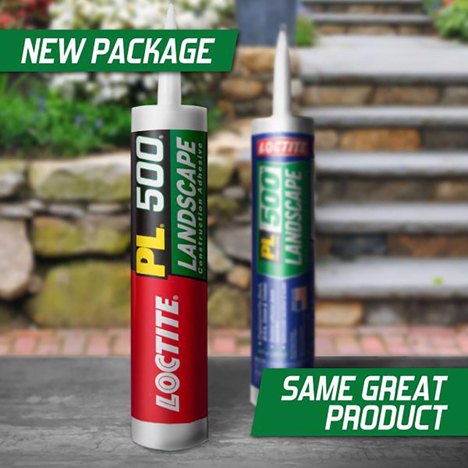 Loctite PL 500 Landscape Block Synthetic Rubber Construction Adhesive 10 oz