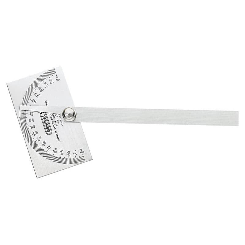General 11-3/4 in. L X 6 in. W Protractor 1 pc