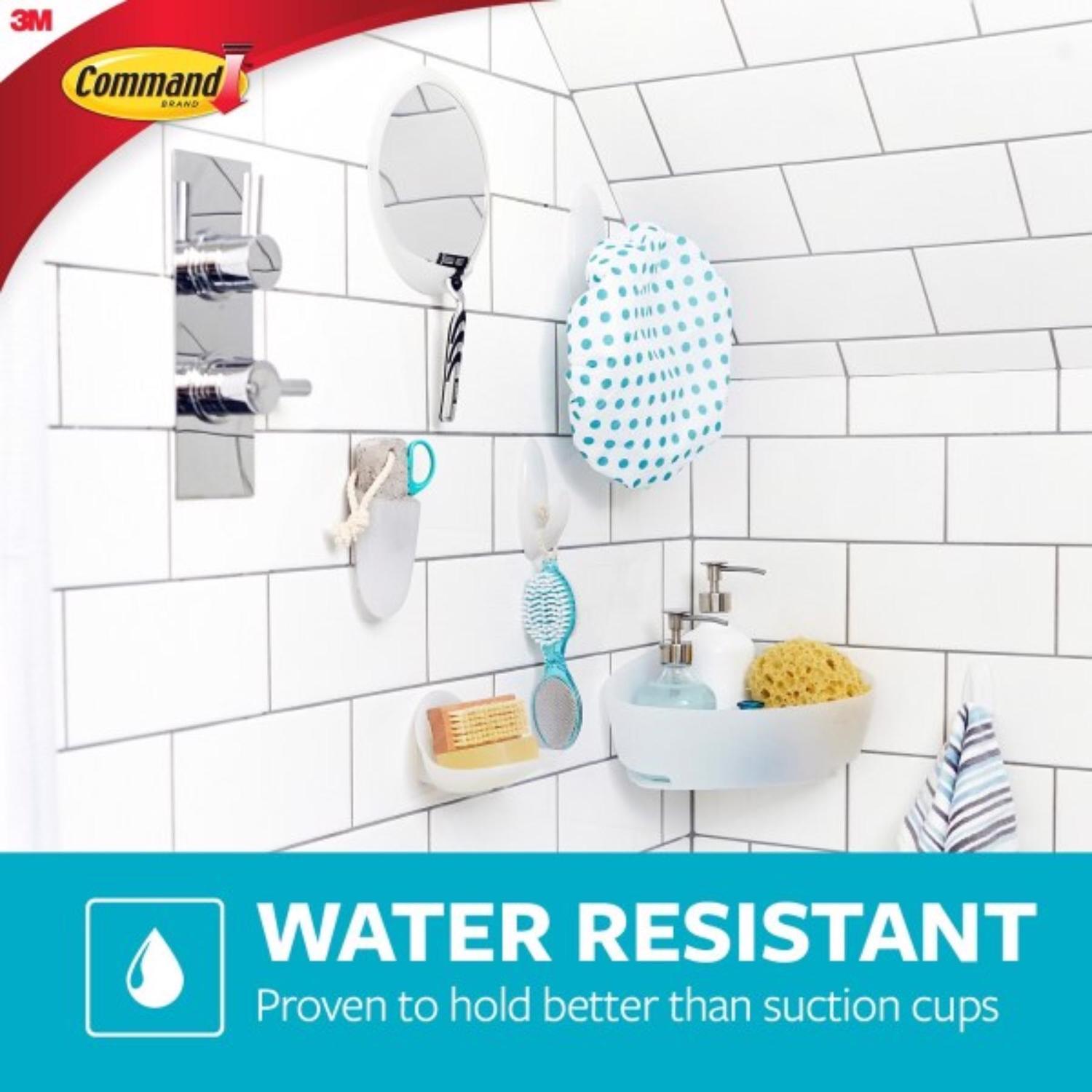 3M Command 4-1/8 in. L White Bath Hook