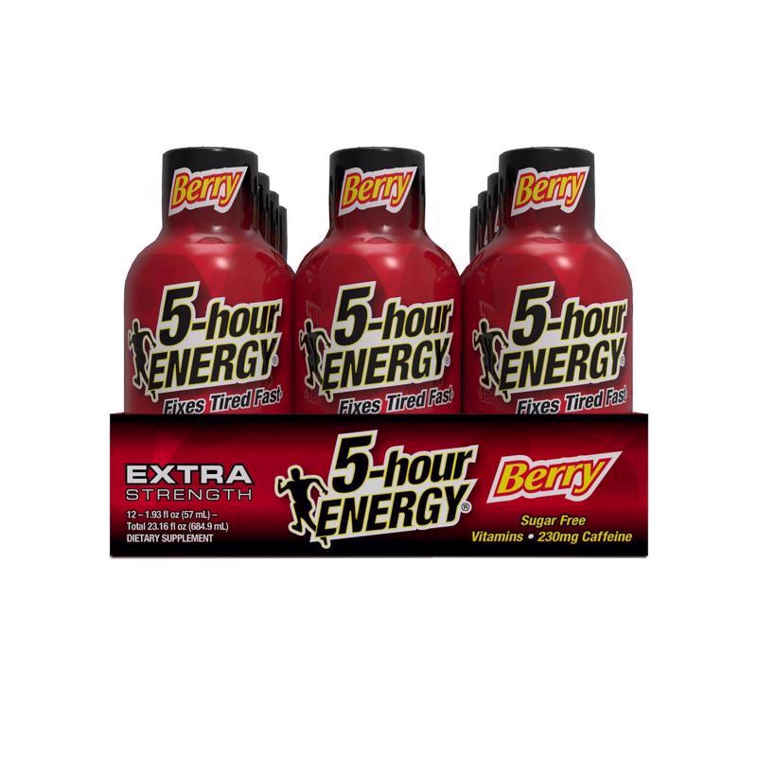 5-hour Energy Extra Strength Sugar Free Berry Energy Shot 1.93 oz