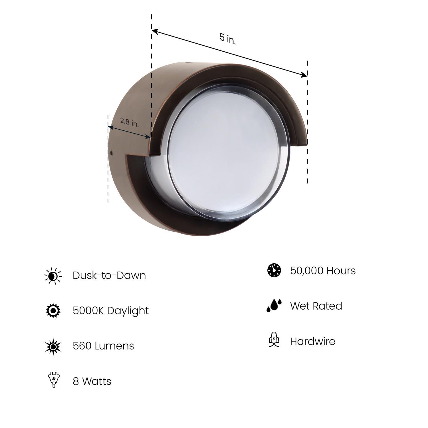 Feit LED Bronze Dusk to Dawn LED Light Fixture