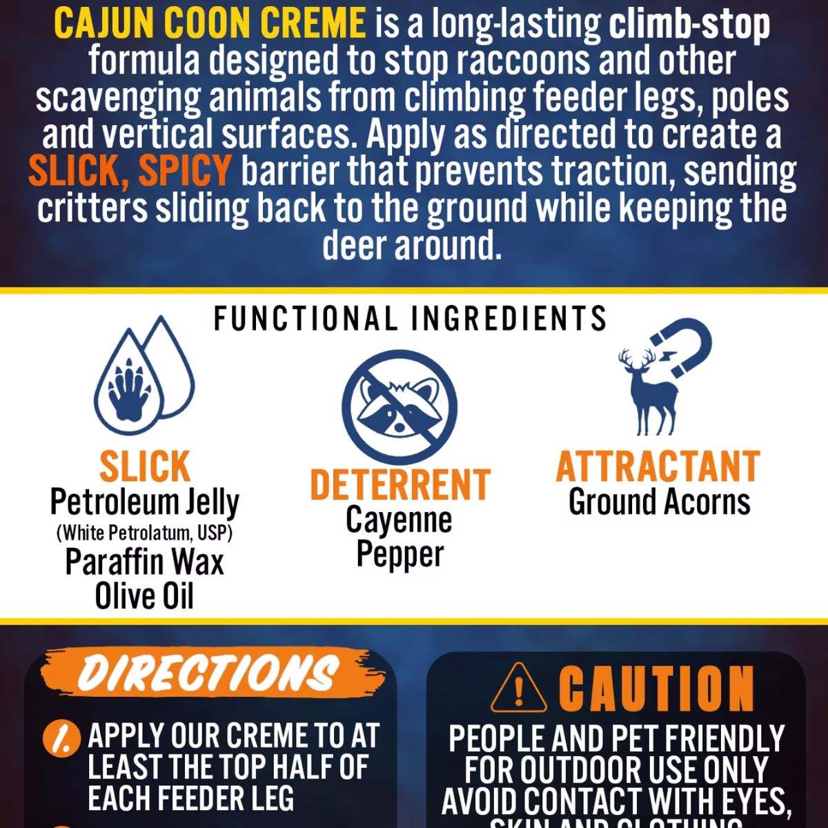 Cajun Coon Creme Buck Nuts 2.5 oz.