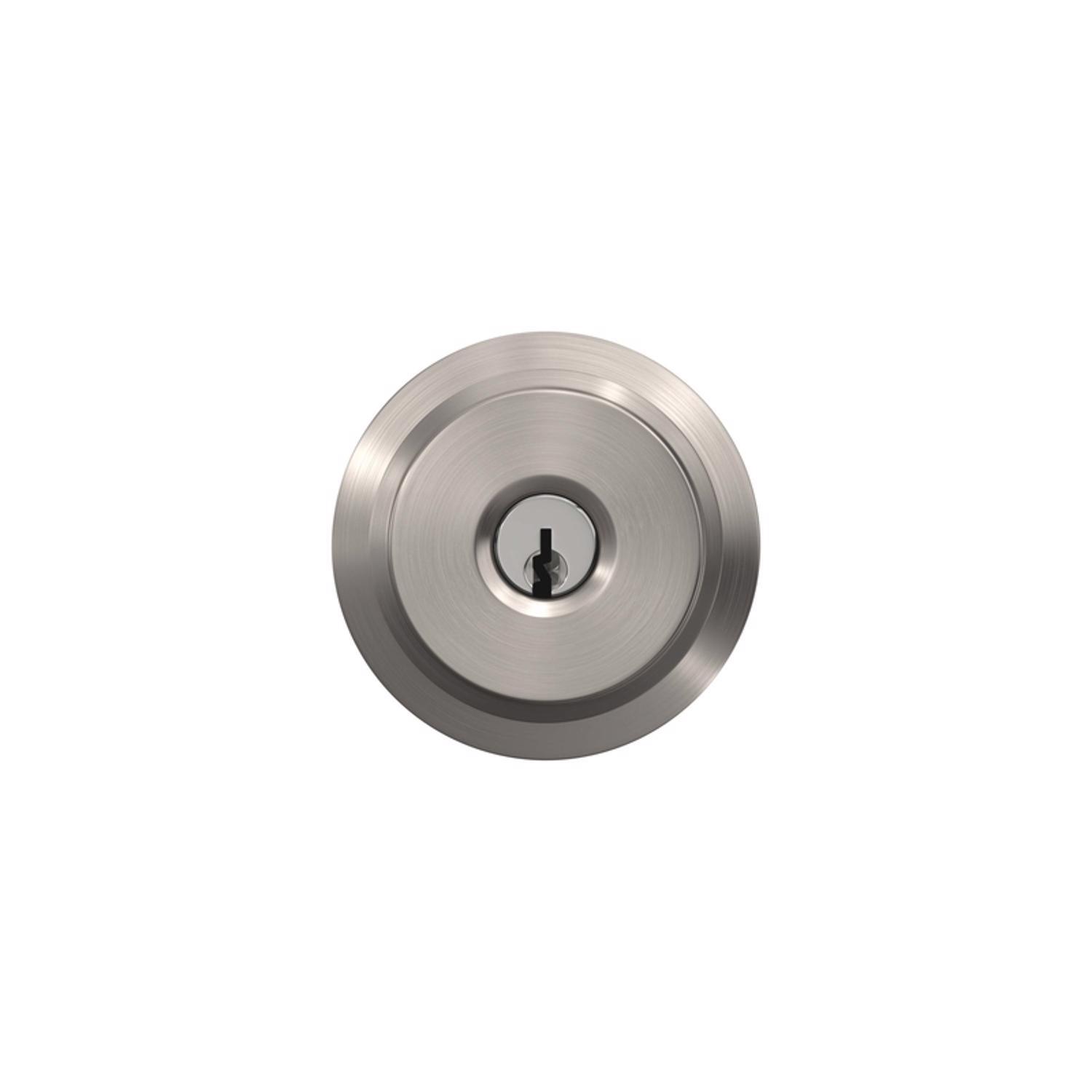 Schlage Bowery Satin Nickel Entry Knobs 1-3/8 in.