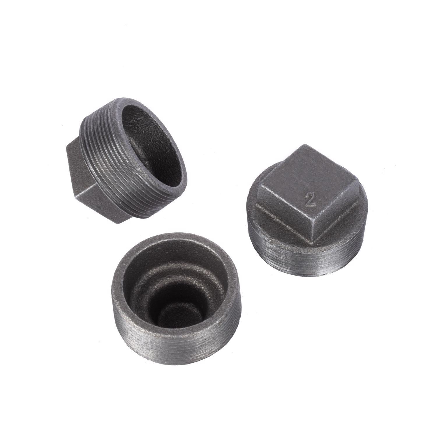 STZ Industries 2 in. MIP each Black Malleable Iron Plug