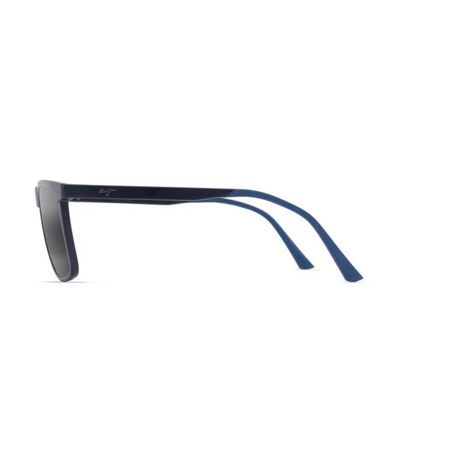 Maui Jim Makamae Sunglasses Unisex Matte Blue Frame Neutral Grey Lens Polarized