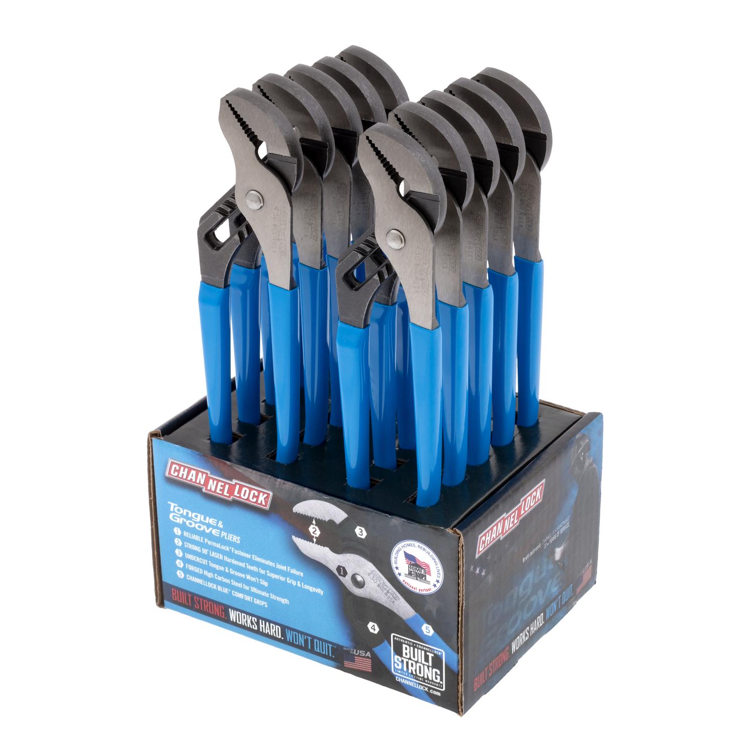 Channellock 12 in. Carbon Steel Tongue and Groove Pliers