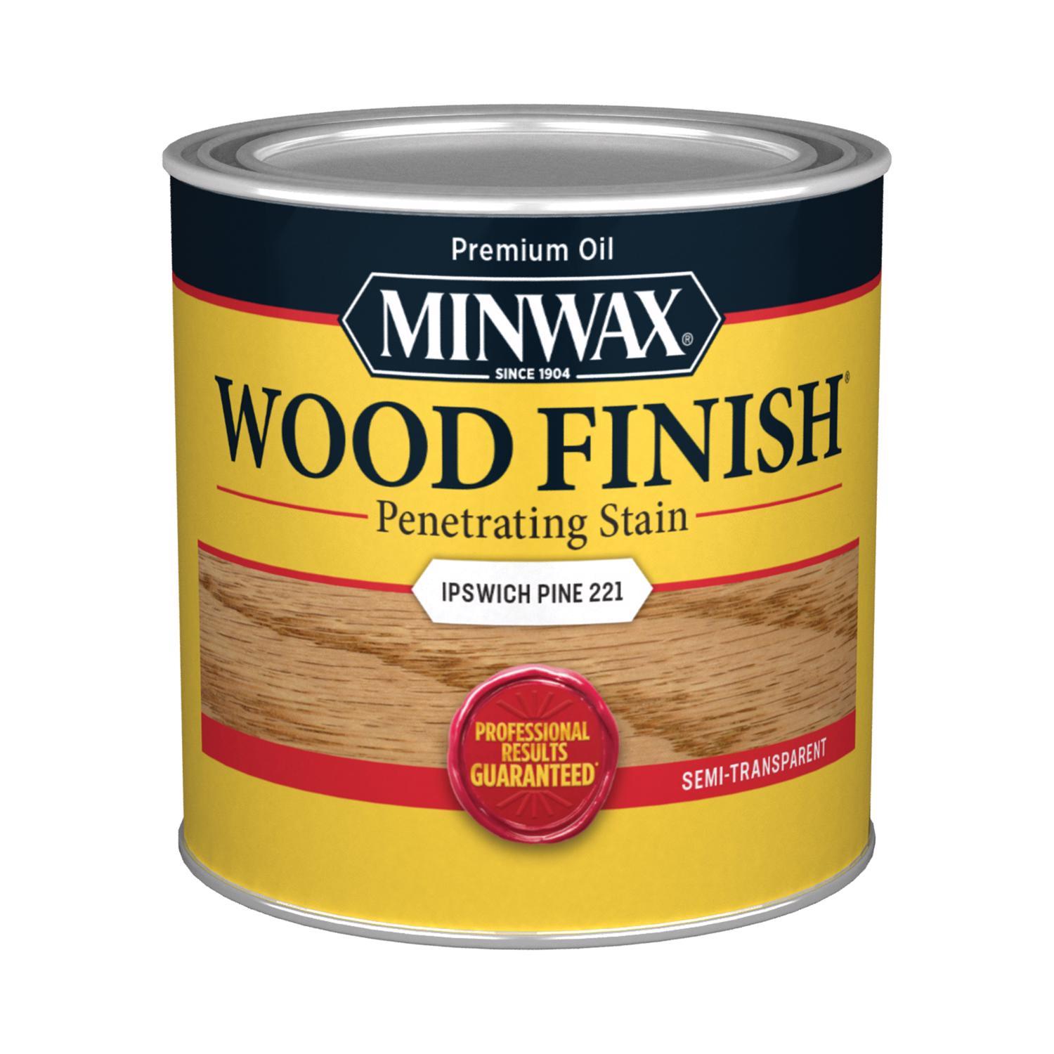 Minwax Wood Finish Semi-Transparent Ipswich Pine Oil-Based Penetrating Wood Stain 1/2 pt