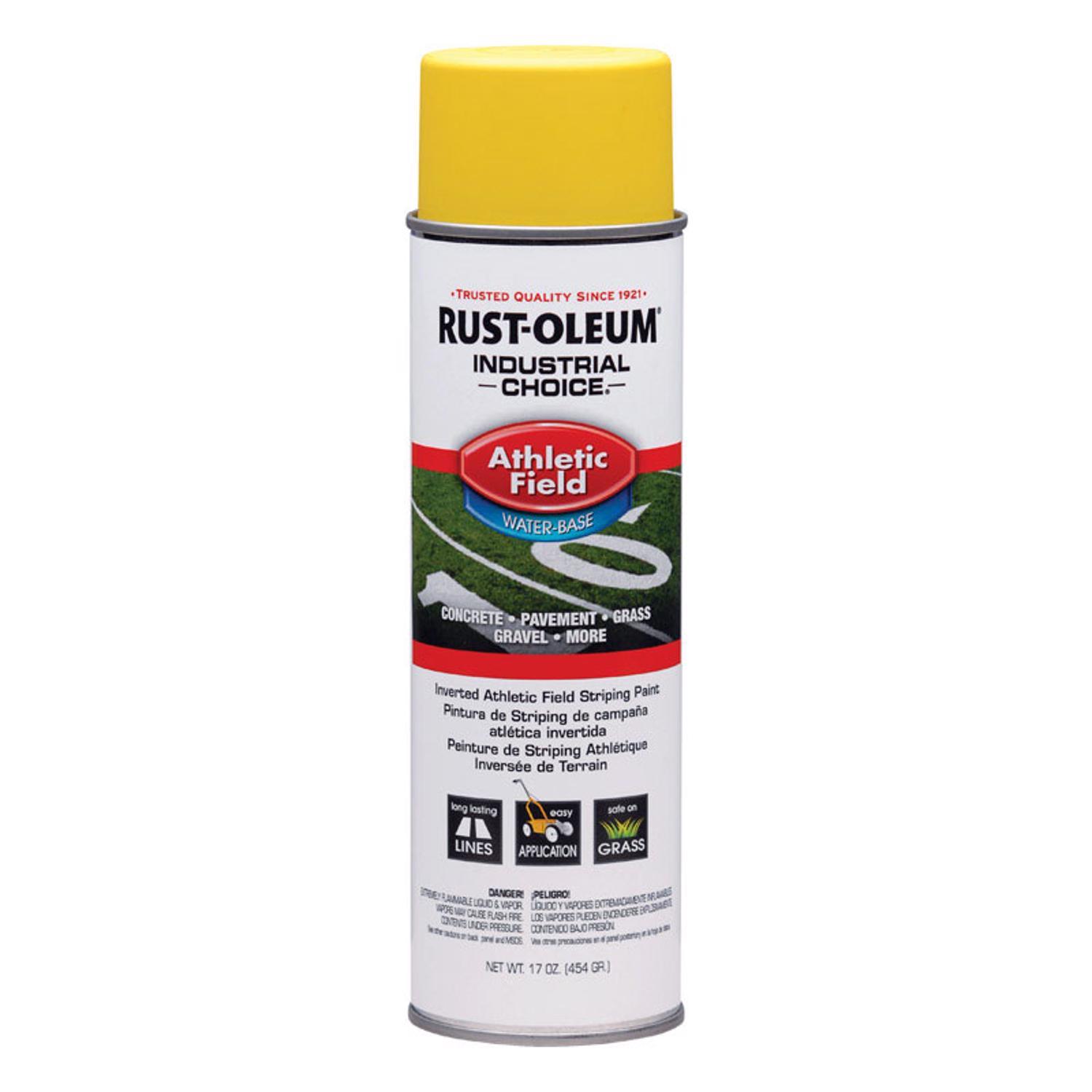 Rust-Oleum Industrial Choice Yellow Inverted Striping Paint 17 oz