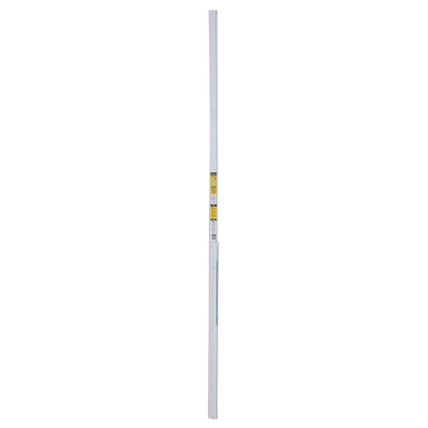 M-D White Aluminum Compression Weatherstrip For Door Jambs 36 and 84 in. L X 1 in.