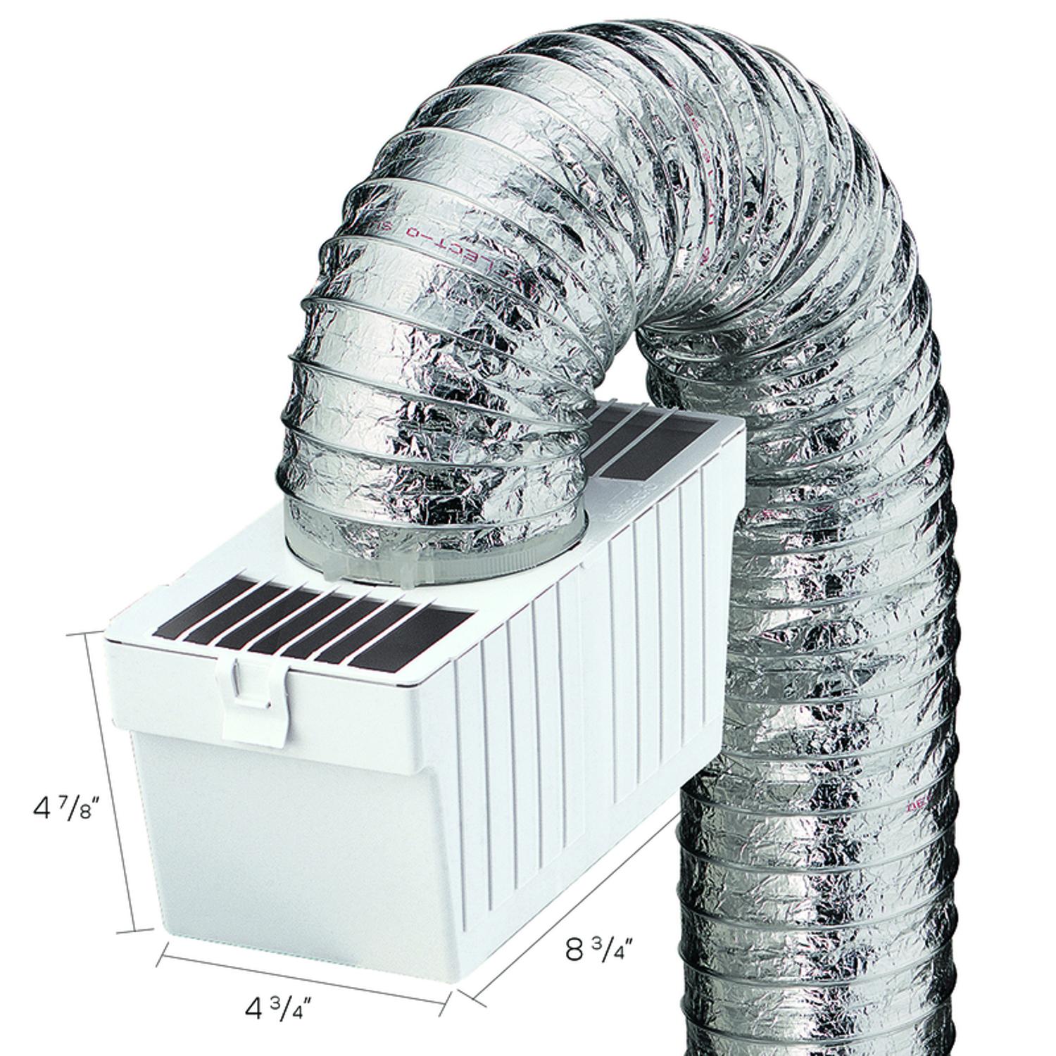 Ace 4 in. W X 4 in. L White Plastic Lint Trap