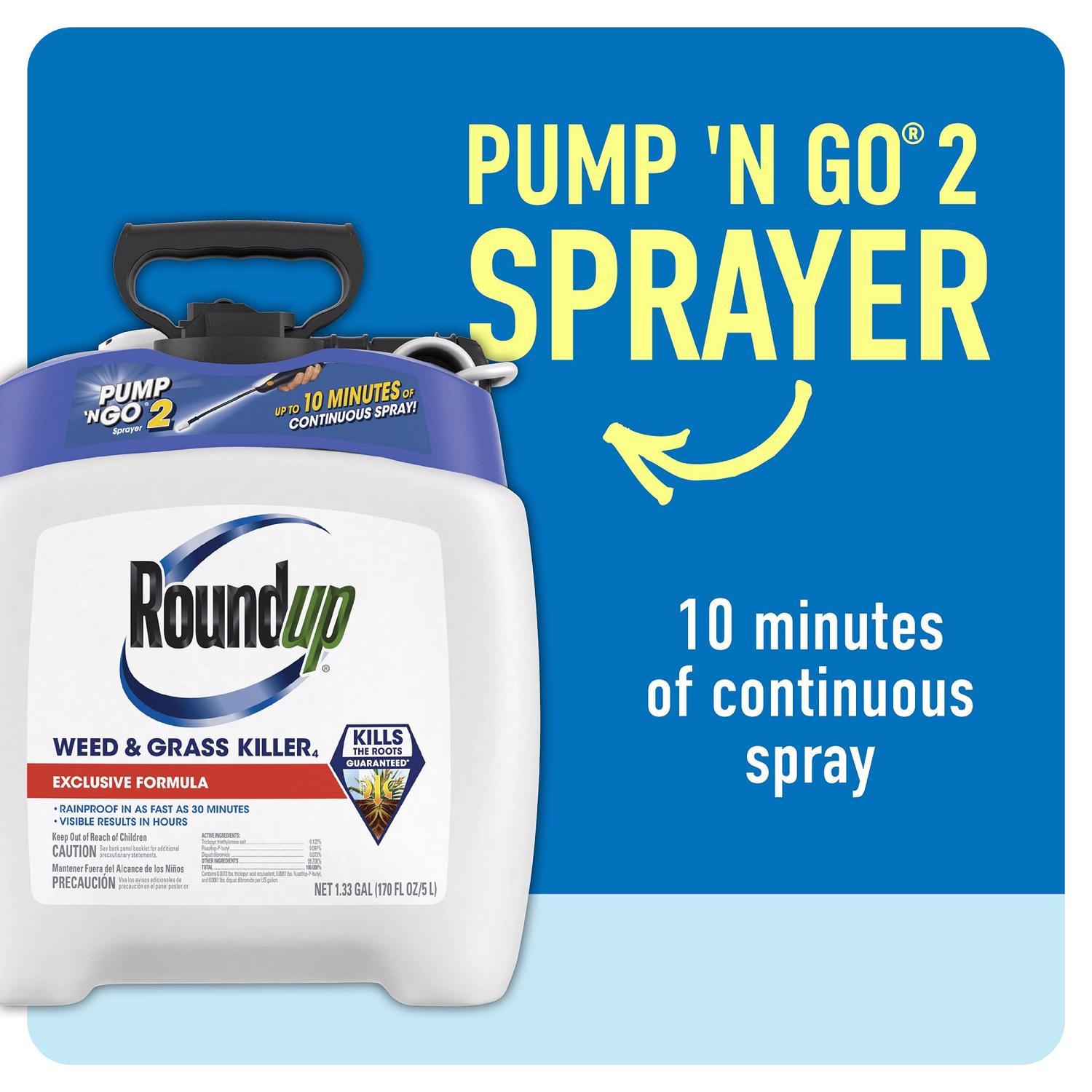 Roundup Pump 'N Go Weed and Grass Killer RTU Liquid 1.33 gal