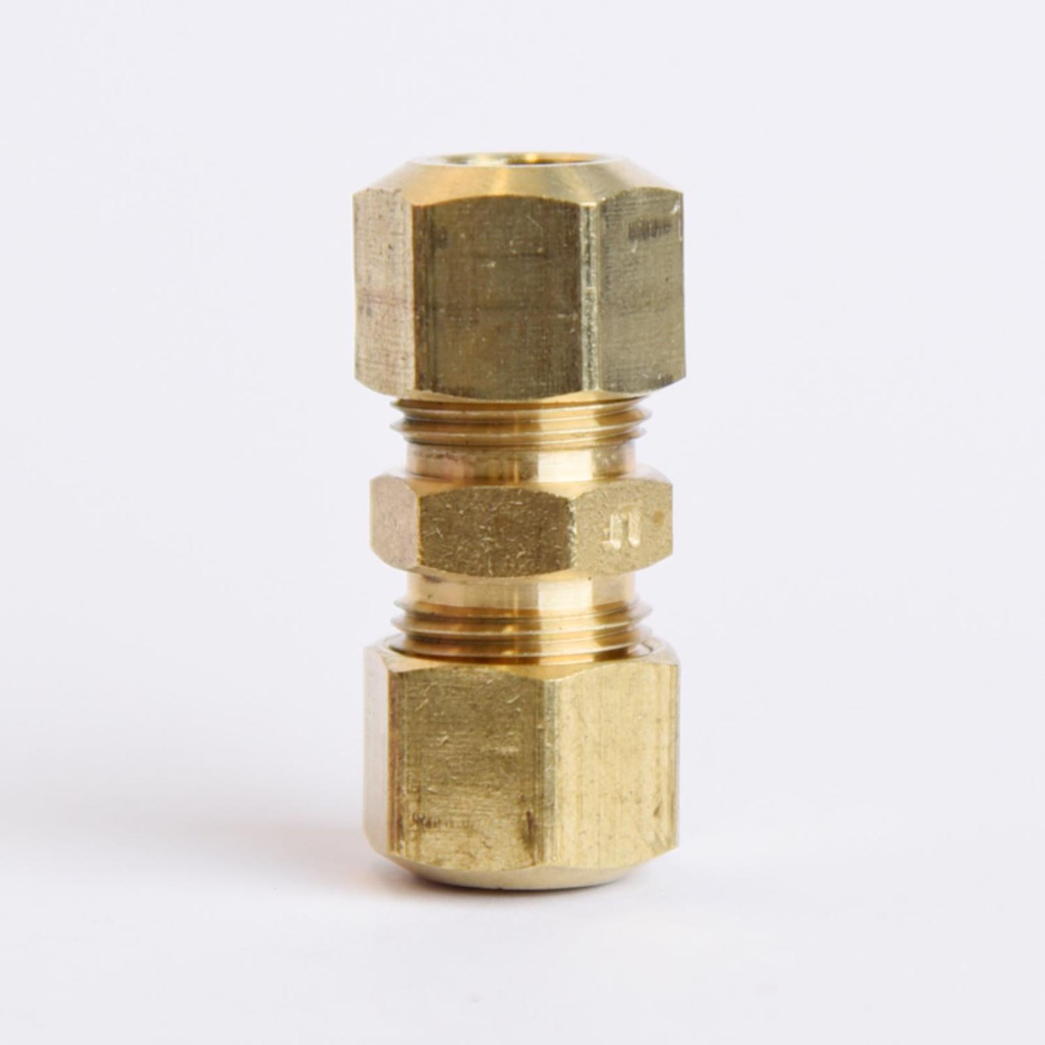 ATC 5/16 in. Compression 5/16 in. D Compression Yellow Brass Union