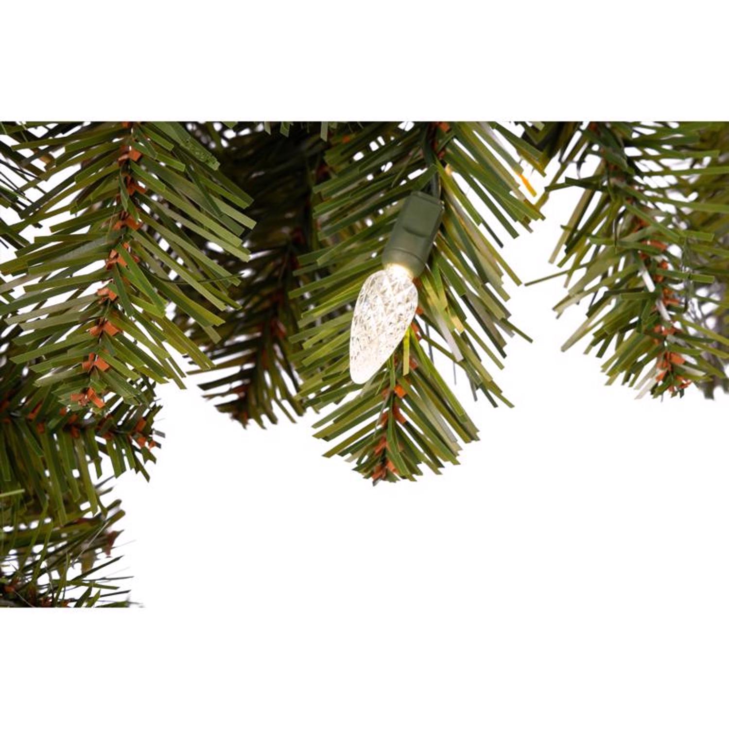 Celebrations Platinum 14 in. D X 9 ft. L LED Prelit Warm White Mixed Pine Christmas Garland