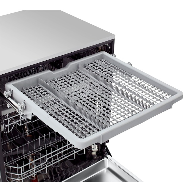 LG 24-in Front Control Built-in Dishwasher ( PrintProof Stainless Steel ) With Third Rack, QuadWash and Dynamic Dry , 48-Decibel