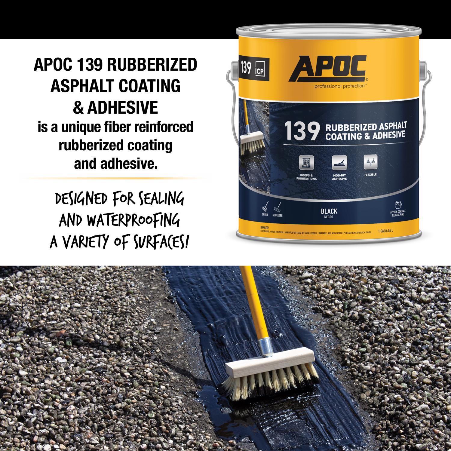 APOC Black Roof And Foundation Coating 1 gal