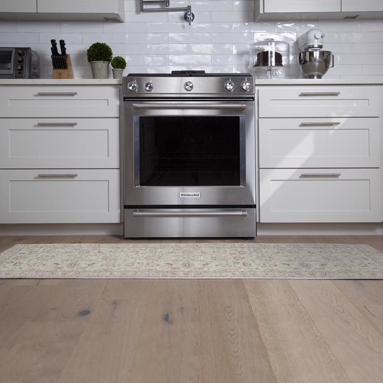 Gel Pro NeverMove 24 in. W X 76 in. L Beige Jordan Oatmeal Polyester Runner Rug