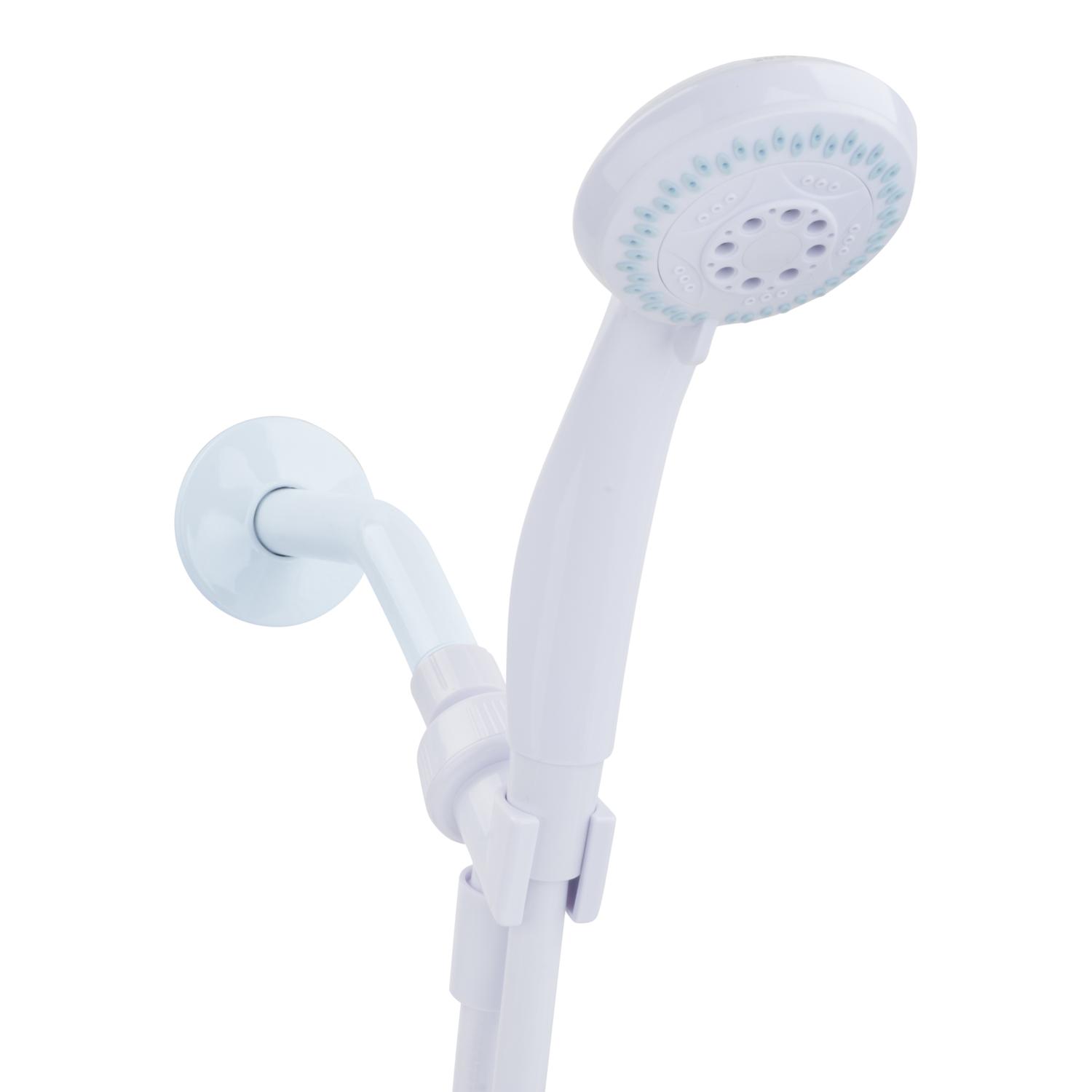 OakBrook White PVC 3 settings Handheld Showerhead 1.8 gpm