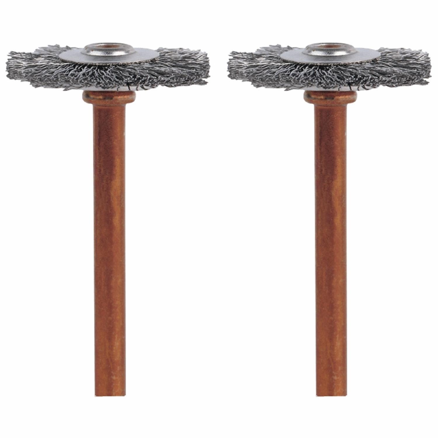 Dremel 3/4 in. X 2 in. L Stainless Steel Brush 2 pk