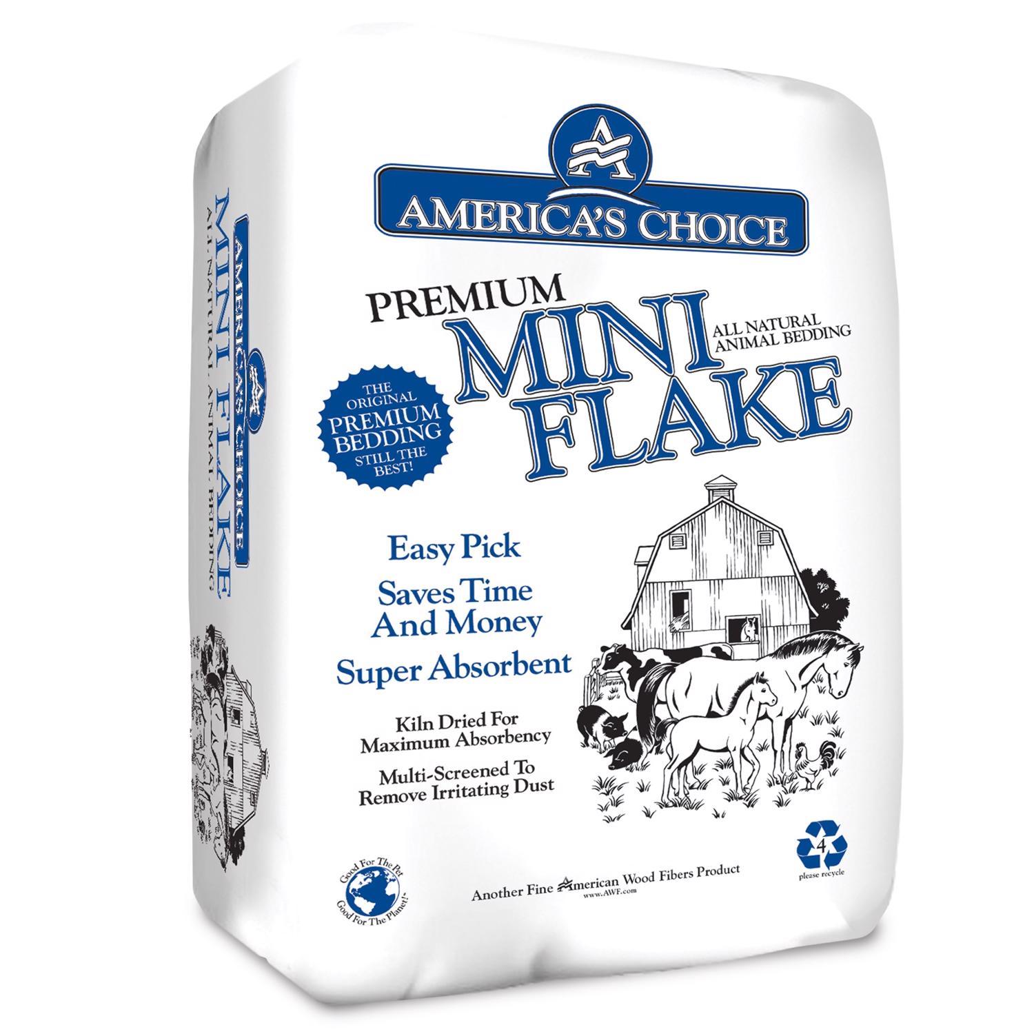 America's Choice Mini Flake 4 ft. Wood Animal Bedding