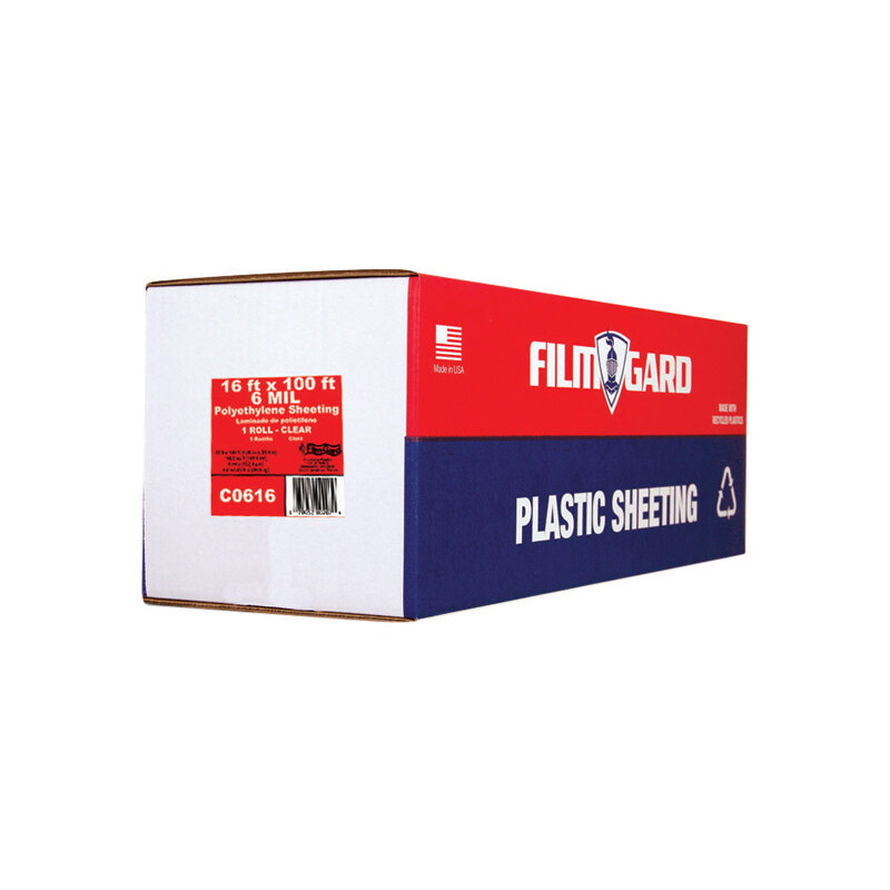 Berry Plastics Film-Gard Plastic Sheeting 6 Mil x 16in. W x 100' L Polyethylene Clear