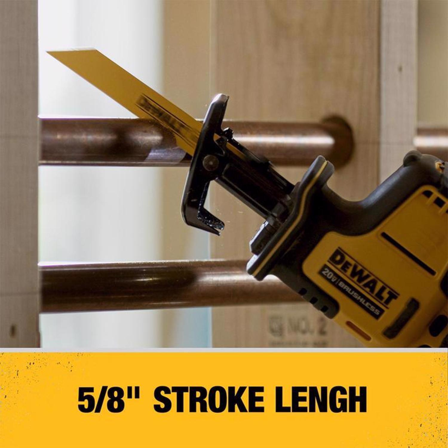 DeWalt 20V MAX ATOMIC Cordless Brushless One-Handed Reciprocating Saw Tool Only