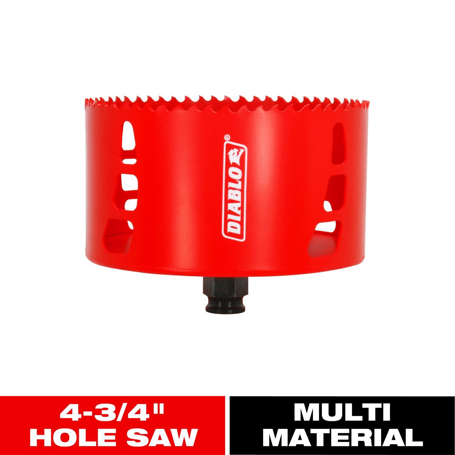 Diablo Snap-Lock Plus 4-3/4 in. Bi-Metal Hole Saw 1 pc