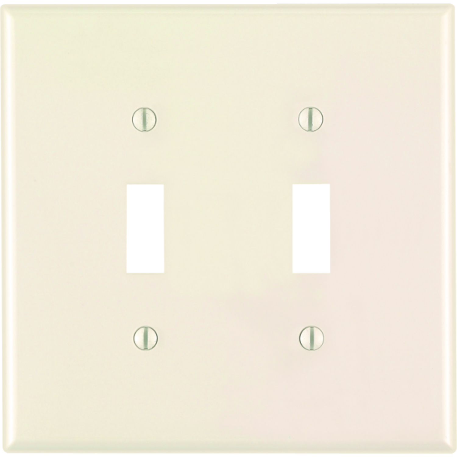 Leviton Almond 2 gang Nylon Toggle Wall Plate 1 pk