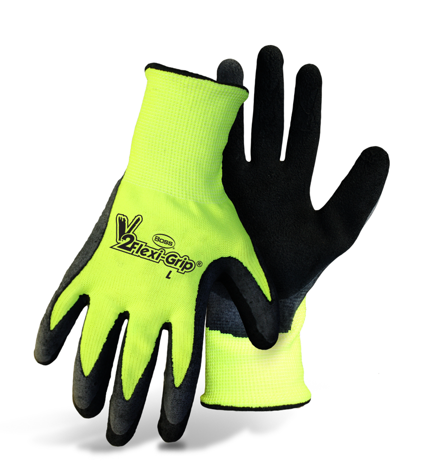 Glove Knit Txtrd HiVis Green X