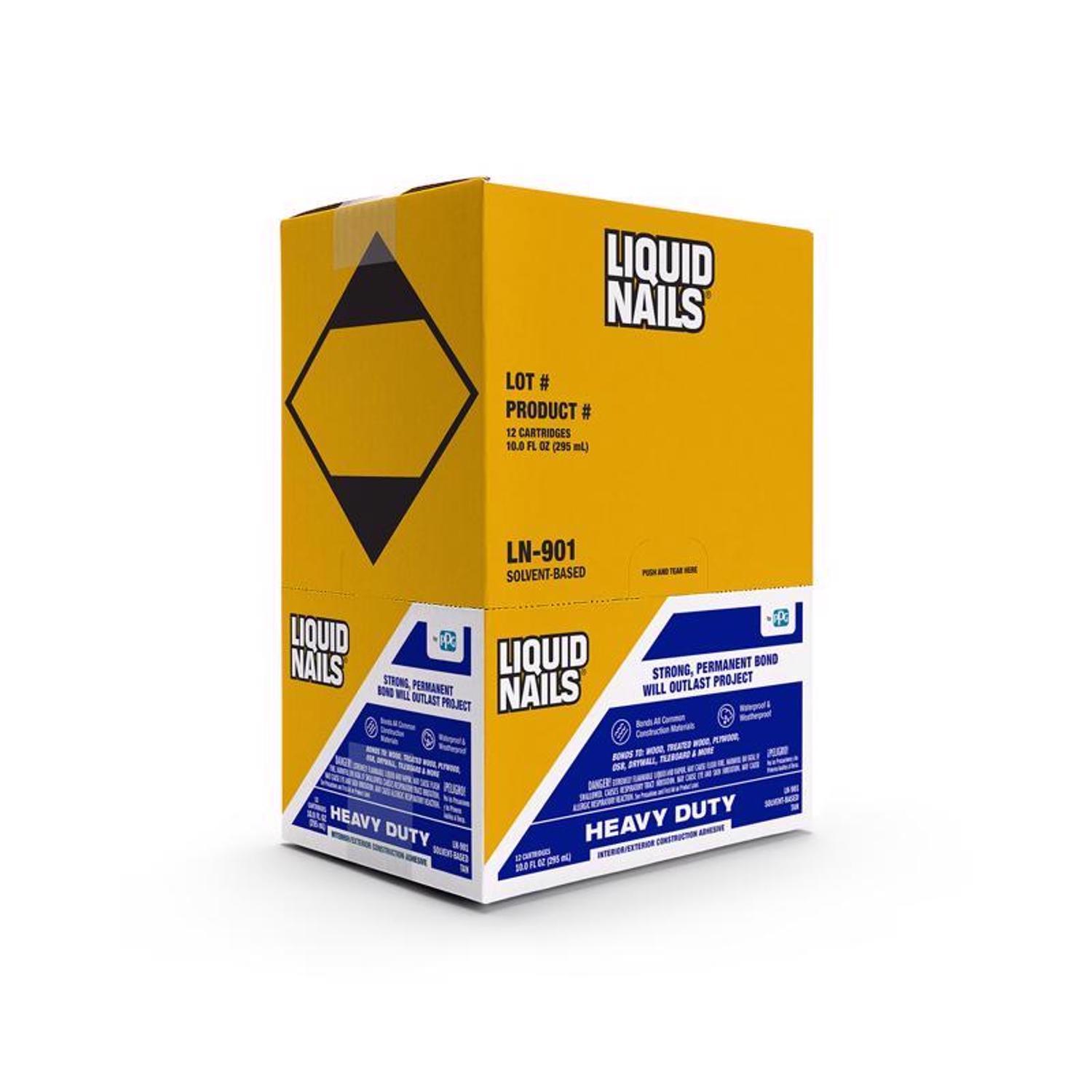 Liquid Nails Heavy Duty Solvent Based Construction Adhesive 10 oz