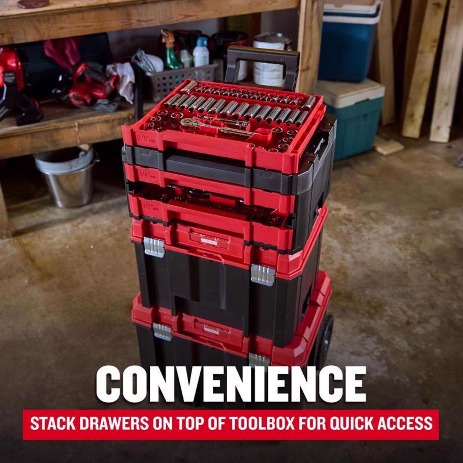 Craftsman Versastack 1/4 & 3/8 & 1/2 in. drive Metric/SAE Mechanic's Tool Set 242 pc