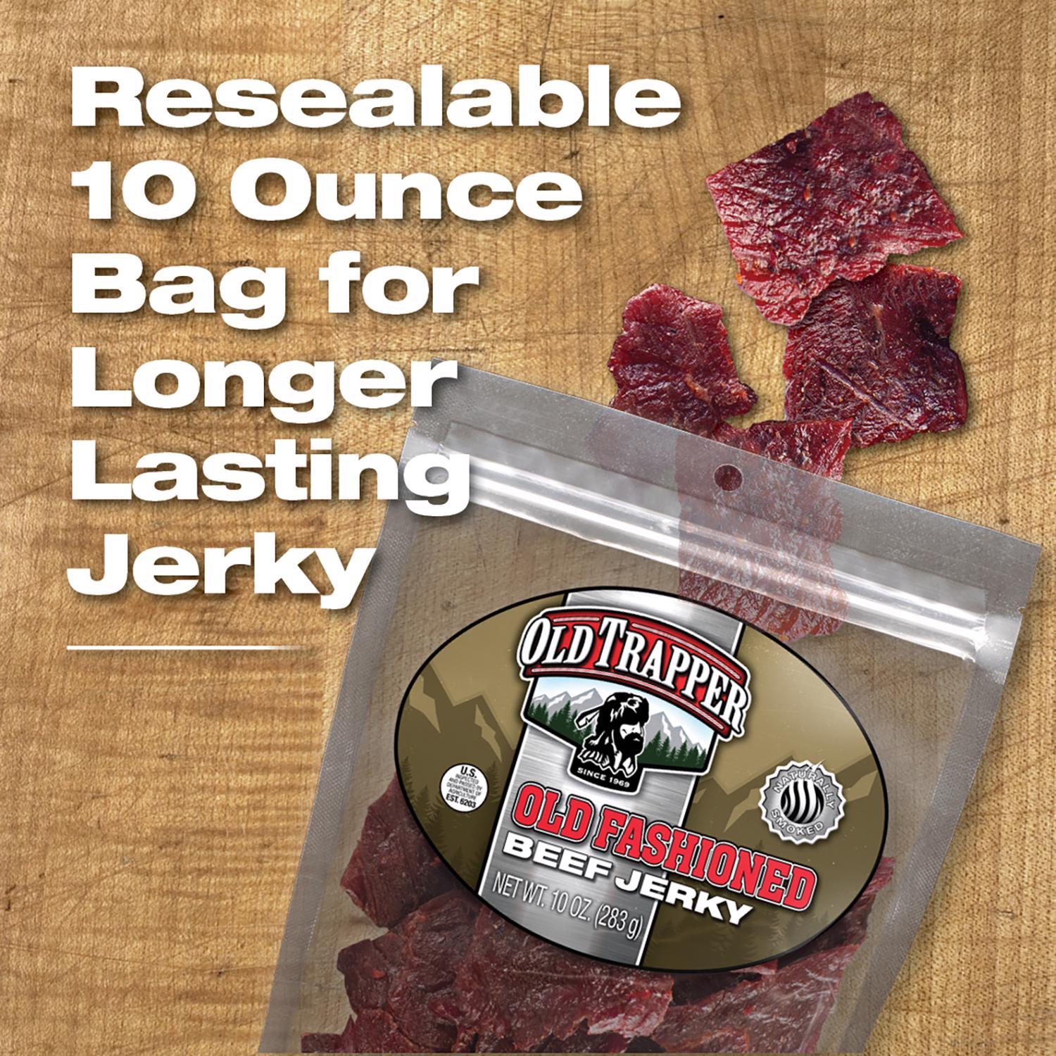 Old Trapper Old Fashioned Beef Jerky 10 oz Bagged