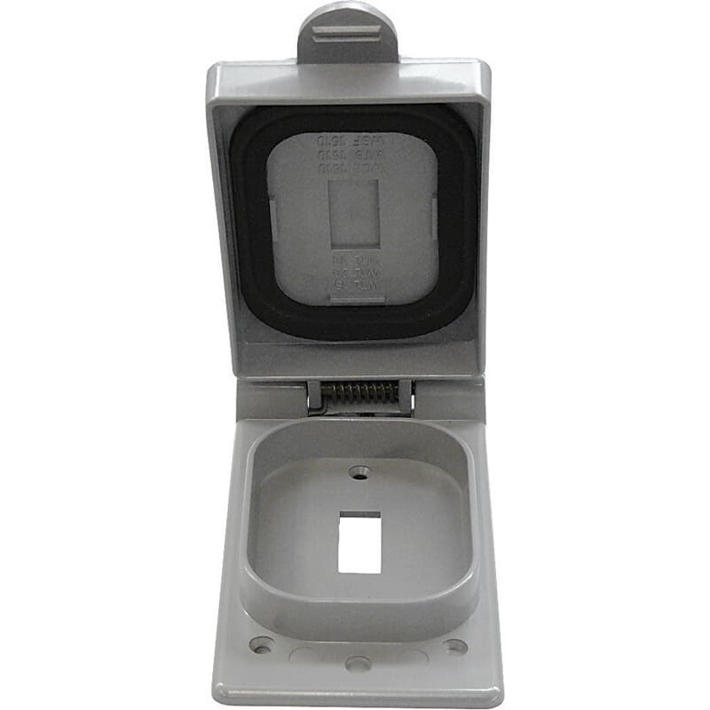 Cantex Rectangle PVC 1 gang 5 in. H X 2-7/8 in. W Toggle Cover