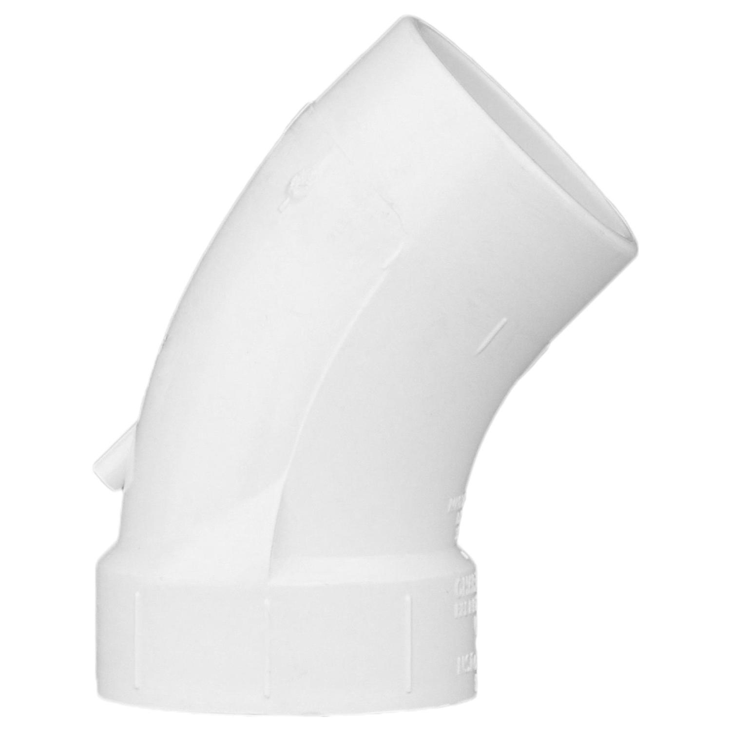 Charlotte Pipe Schedule 40 2 in. Hub X 2 in. D Spigot PVC Street Elbow 1 pk