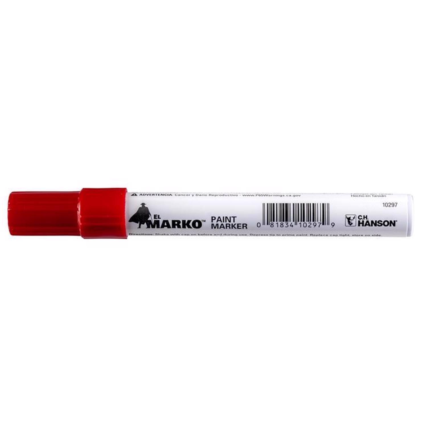C.H. Hanson Red Valve Tip Paint Marker 1 pk