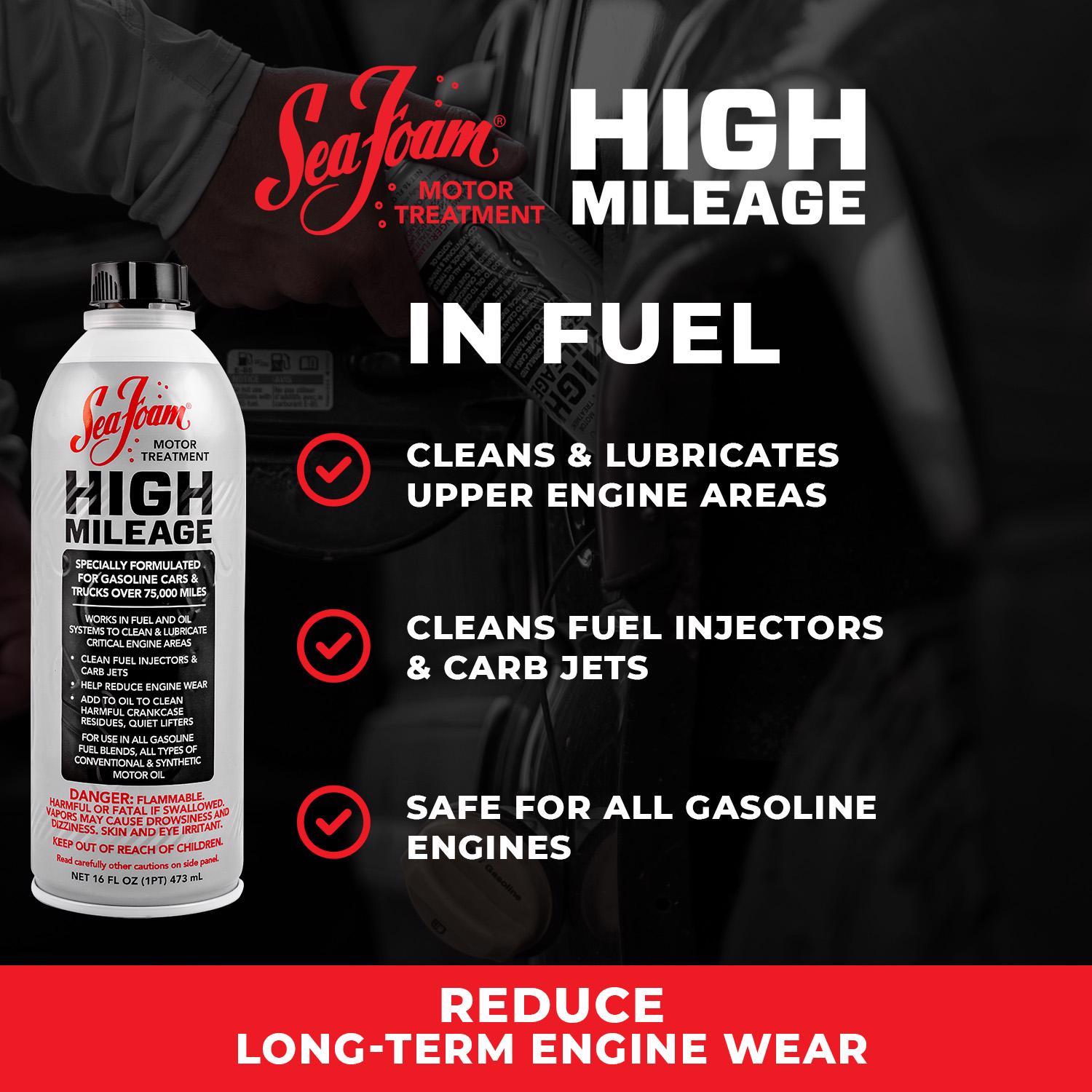 Sea Foam High Milage Gasoline Motor Treatment 16 oz