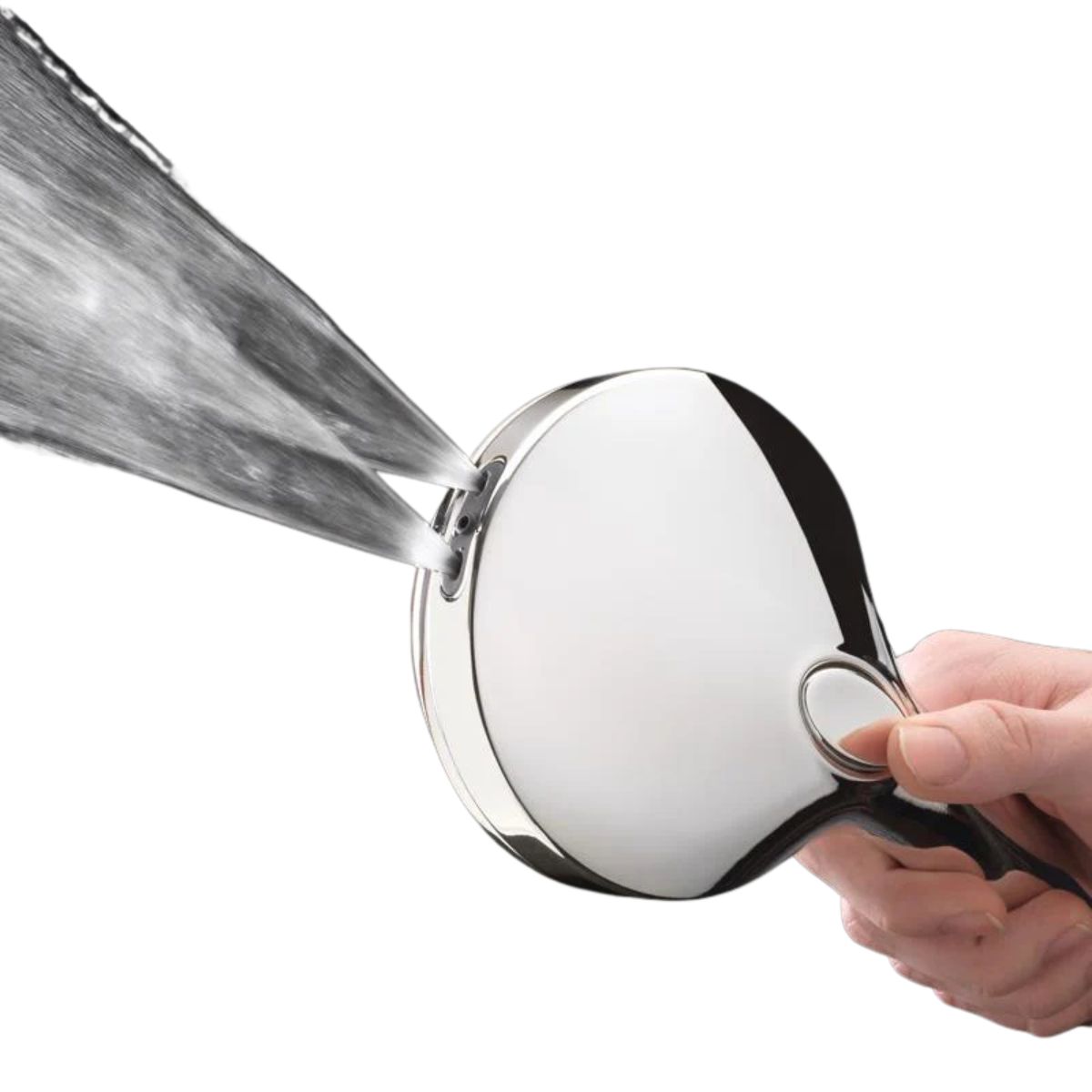 Oakbrook Collection Brushed Chrome ABS Plastic 6 settings Handheld Showerhead 1.8 gpm