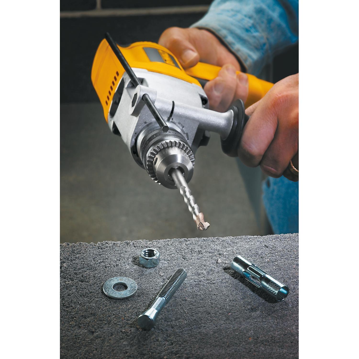 DEWALT 3/4 in. X 6 in. L Carbide Tipped Percussion Drill Bit 3-Flat Shank 1 pc