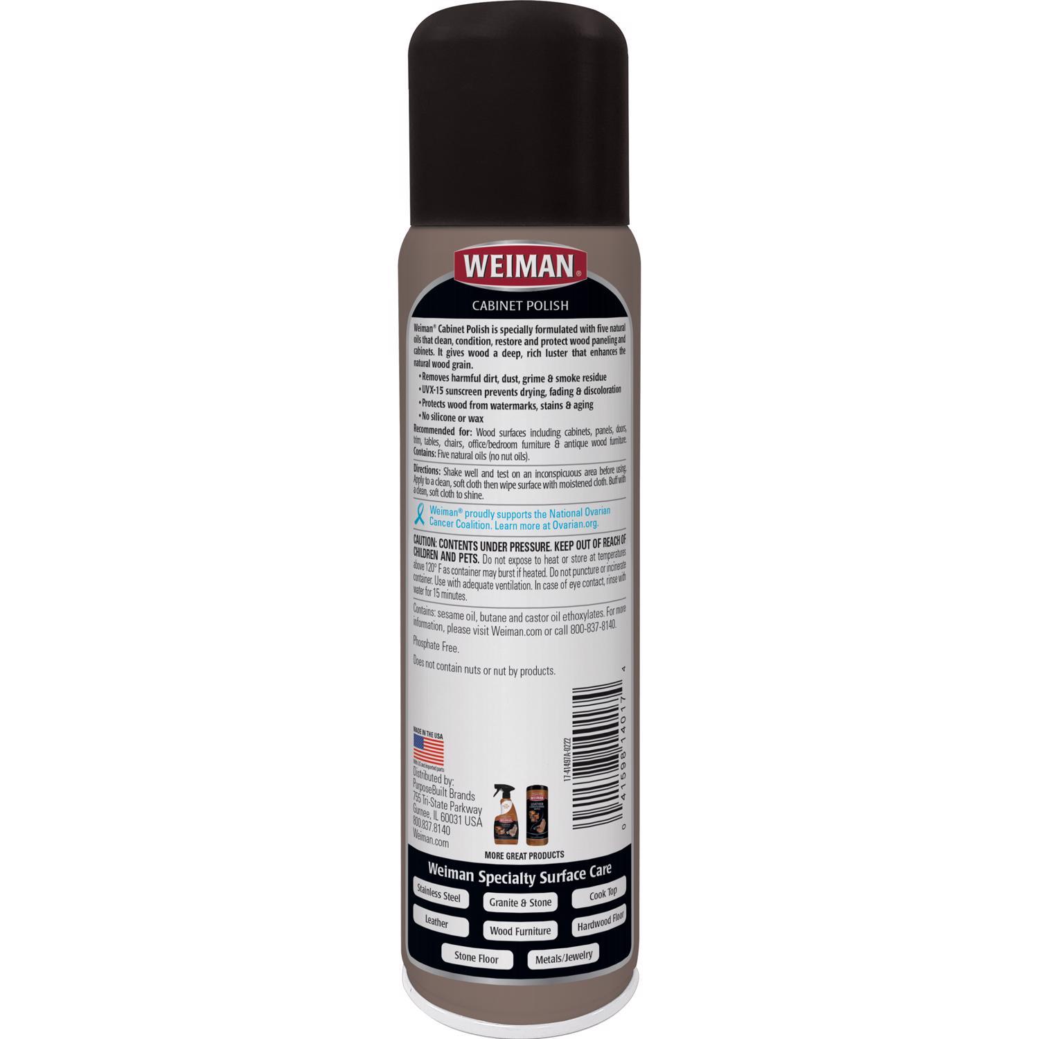 Weiman Honey-Almond Scent Cabinet Polish 12 oz Spray