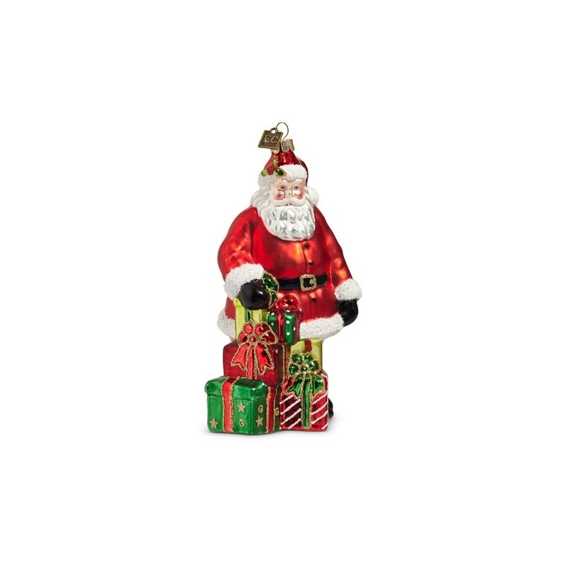 Raz Imports EC 6.5 in. SPECIAL DELIVERY SANTA ORNAMENT
