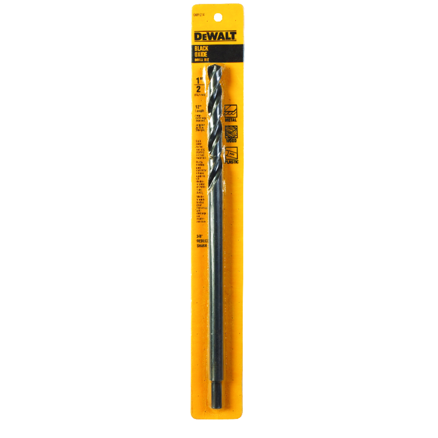DeWalt 1/2 in. X 12 in. L High Speed Steel Split Point Twist Drill Bit 1 pc