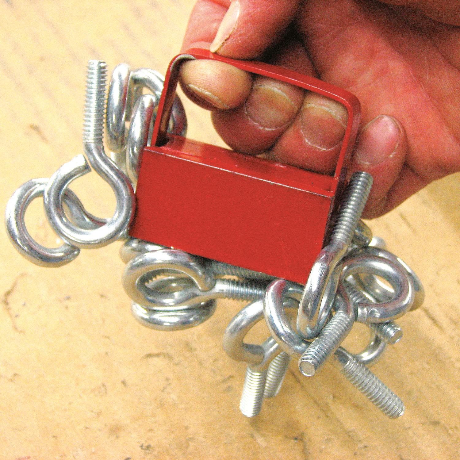 Magnet Source 2 in. L X .75 in. W Red Handle Magnet 50 lb. pull 1 pc