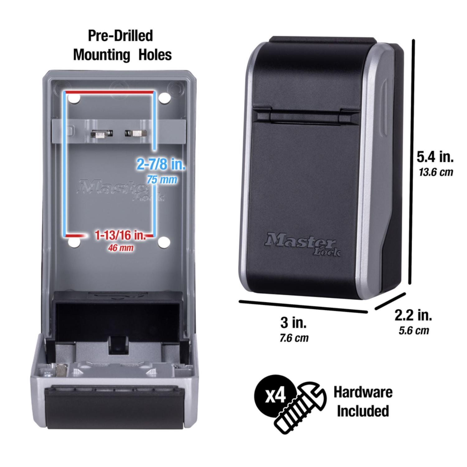 Master Lock 5.2 in. H X 3 in. W X 2 in. L Metal 4-Dial Combination Lock Box