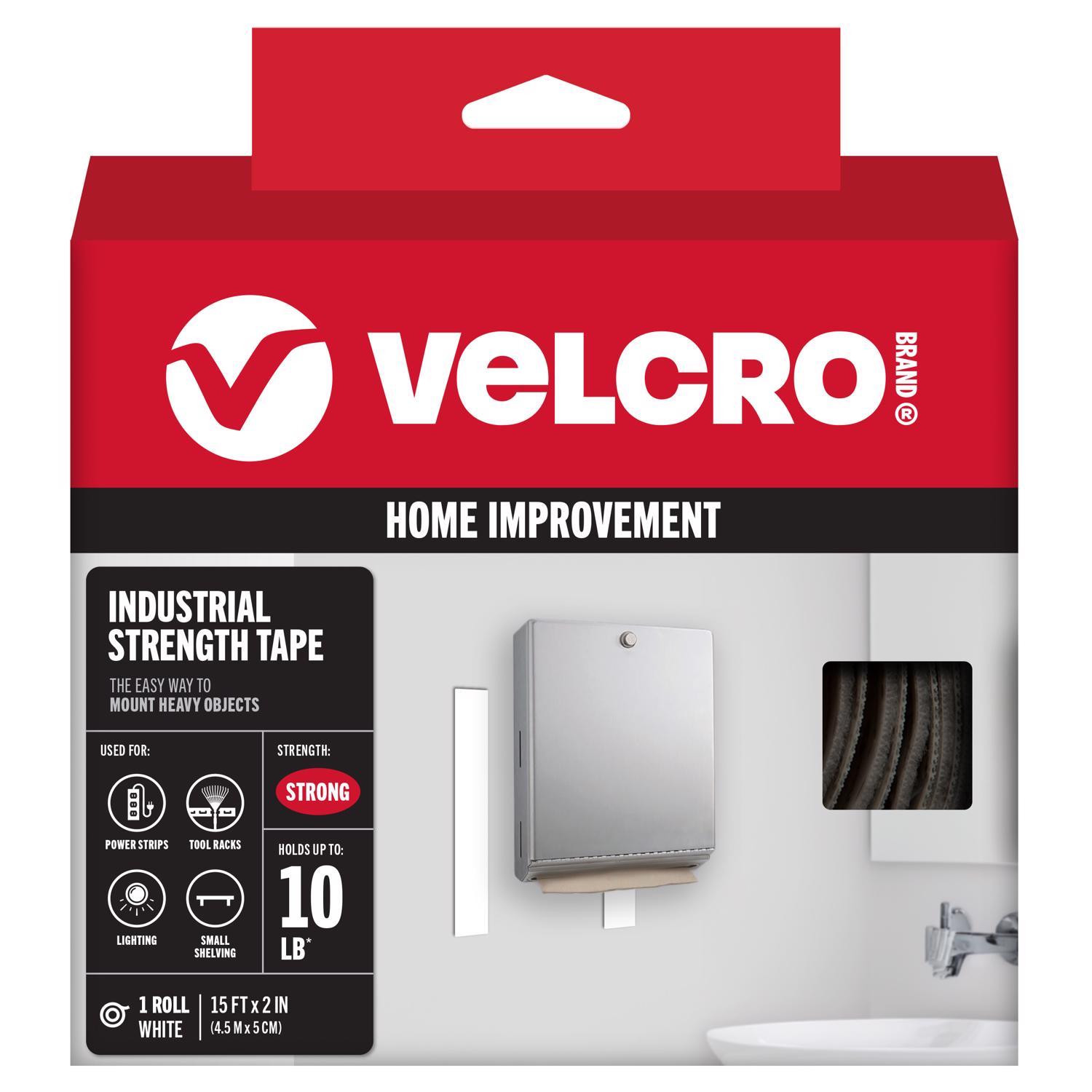 VELCRO Brand Industrial Strength Large Nylon Hook and Loop Fastener 180 in. L 1 pk