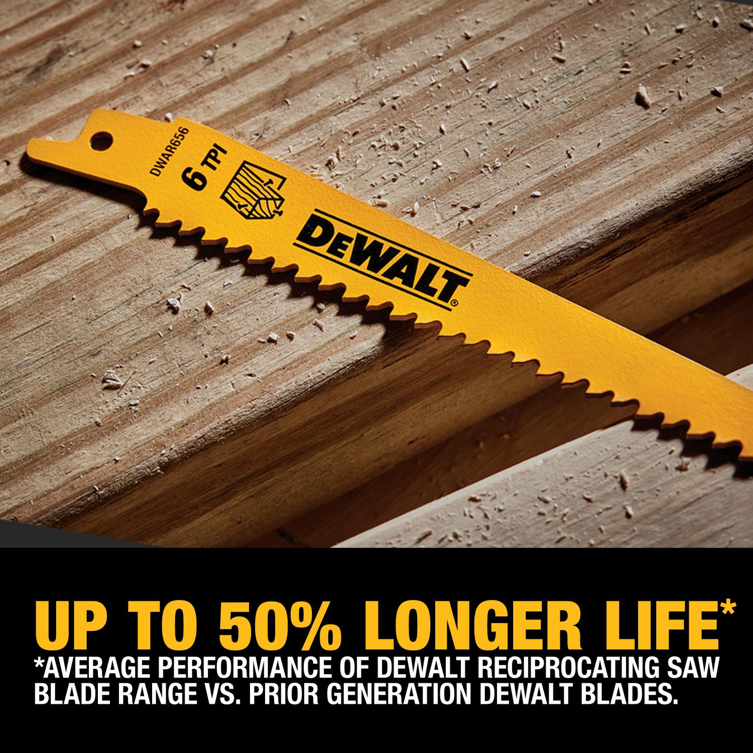 DeWalt Bi-Metal Reciprocating Saw Blade Set Multi TPI 10 pk